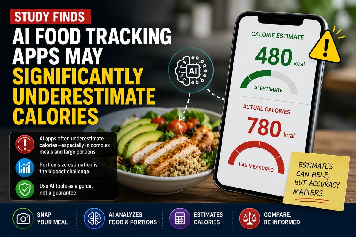 AI Food Tracking Apps May Underestimate Calories, Study Finds